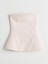 Yeni Sezon Straplez Yaka Peplum Bluz - S5PA96Z8 5