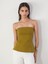Yeni Sezon Straplez Yaka Peplum Bluz - S5PA96Z8 1