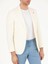 Erkek Beyaz Slim Fit Yün Keten Karışımlı Ceket 50264752-VR013 6