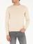 Erkek Bej Slim Fit Pamuk Karışımlı Bisiklet Yaka Basic Triko Kazak 50257379-VR011 6