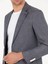 Erkek Lacivert Slim Fit Keten Karışımlı Ceket 50265204-VR033 7