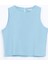 Yeni Sezon Bisiklet Yaka Duz Crop Kadin Bluz - S5JO16Z8 5