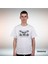 Yuvarlaka Yaka %100 Geyik Baskılı Siyah Erkek T-Shirt 2