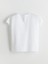 Yeni Sezon Bisiklet Yaka Fiyonk Detayli Kiz Cocuk Crop Bluz - S5L172Z4 2