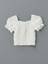 Yeni Sezon Kare Yaka Kiz Cocuk Crop Bluz - S5DM56Z4 1