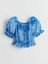 Yeni Sezon Kare Yaka Kiz Cocuk Crop Bluz - S5L174Z4 1