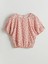 Yeni Sezon Bisiklet Yaka Cicekli Kiz Cocuk Crop Bluz - S5N212Z4 1