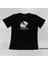 Yuvarlaka Yaka %100 Pamuk Kaplan Baskılı Siyah Erkek T-Shirt 1