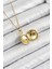 Çelik Zincir Açılabilir Sanatsal Vintage Çiçek Model Gold Renk Kadın Kolye 2
