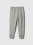 Kız Bebek Gri Gap Logo Fransız Havlu Kumaş Jogger Eşofman Altı 3