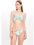 Çok Renkli Dokulu Geniş Üçgen Bikini Takımı 25SW002ST 3