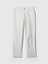 Kadın Beyaz High Rise Cheeky Straight Jean Pantolon 3
