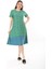 Kadın Büyük Beden Yeşil Viskon Elbise 5