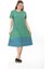 Kadın Büyük Beden Yeşil Viskon Elbise 7