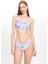 Kadın Şal Desen Dokulu Tek Omuz Bikini Takımı 25SW012ST 4