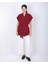 Kadın Bordo Düşük Omuzlu Oversize Kuşaklı Yelek 3