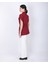 Kadın Bordo Düşük Omuzlu Oversize Kuşaklı Yelek 5