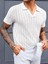 Wallace Polo Yaka Triko T-Shirt Beyaz - S 3