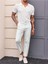 Wallace Polo Yaka Triko T-Shirt Beyaz - S 4
