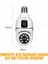Smart Kamera Çift Lens Kablosuz 360° Full Hd Gece Görüşlü Hareket Algılama Bebek Izleme Ampül Kamera 4