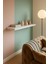 80*18 cm Mat Beyaz Mdf Uçan Duvar Rafı Gizli Bağlantı Kitaplık 1