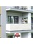 5.5 Metre x 90 cm Beyaz Renk Polyester Balkon Demiri Brandası Su Geçirmez 650G 2