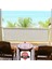 4 Metre x 80 cm Beyaz Renk Polyester Balkon Demiri Brandası Su Geçirmez 650G 1