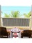 5 Metre x 90 cm Gri Renk Polyester Balkon Demiri Brandası Su Geçirmez 650G 4