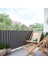 8 Metre x 85 cm Gri Renk Polyester Balkon Demiri Brandası Su Geçirmez 650G 5