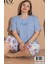 Battal Beden Kaprili Pijama Takımı 1