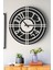Şık ve Modern Duvar Saati - 48CM Büyük Boy, 3 Farklı Renk Seçeneği - Siyah 6