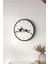 Dekoratif Yeni Modern Errai Beyaz Kuşlu Ahşap Duvar Saati - 48CM 1