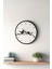 Dekoratif Yeni Modern Errai Beyaz Kuşlu Ahşap Duvar Saati - 48CM 5