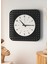 Modern Delikli Tasarım Duvar Saati | Ceviz & Beyaz Mdf | 48CM Büyük Boy 1