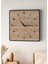 Modern Tasarım Ahşap Duvar Saati | Siyah & Sonomo Mdf | 48CM Büyük Boy 1