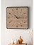 Modern Tasarım Ahşap Duvar Saati | Siyah & Sonomo Mdf | 48CM Büyük Boy 3