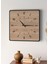 Modern Tasarım Ahşap Duvar Saati | Siyah & Sonomo Mdf | 48CM Büyük Boy 4
