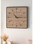 Modern Tasarım Ahşap Duvar Saati | Siyah & Sonomo Mdf | 48CM Büyük Boy 5