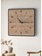 Modern Tasarım Ahşap Duvar Saati | Siyah & Sonomo Mdf | 48CM Büyük Boy 6