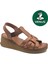 Tog Hakiki Deri Comfort Ortopedik Kadın Sandalet 1