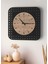 Modern Delikli Tasarım Duvar Saati | Ceviz & Beyaz Mdf | 48CM Büyük Boy 3