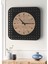 Modern Delikli Tasarım Duvar Saati | Ceviz & Beyaz Mdf | 48CM Büyük Boy 4
