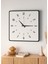 Modern Tasarım Ahşap Duvar Saati | Siyah & Beyaz Mdf | 48CM Büyük Boy 1