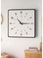 Modern Tasarım Ahşap Duvar Saati | Siyah & Beyaz Mdf | 48CM Büyük Boy 3