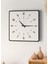 Modern Tasarım Ahşap Duvar Saati | Siyah & Beyaz Mdf | 48CM Büyük Boy 4