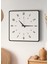 Modern Tasarım Ahşap Duvar Saati | Siyah & Beyaz Mdf | 48CM Büyük Boy 5