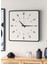 Modern Tasarım Ahşap Duvar Saati | Siyah & Beyaz Mdf | 48CM Büyük Boy 6