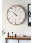 Dekoratif Ahşap Ross 128 Duvar Saati - Siyah & Beyaz Mdf Çerçeveli, 40CM, Sessiz Mekanizma 1