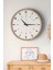 Dekoratif Ahşap Ross 128 Duvar Saati - Siyah & Beyaz Mdf Çerçeveli, 40CM, Sessiz Mekanizma 3