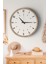 Dekoratif Ahşap Ross 128 Duvar Saati - Siyah & Beyaz Mdf Çerçeveli, 40CM, Sessiz Mekanizma 4